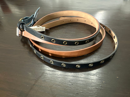 Universal Thread™ Women’s Skinny Belt 2-Pack – Black & Brown Faux Leather, Adjustable