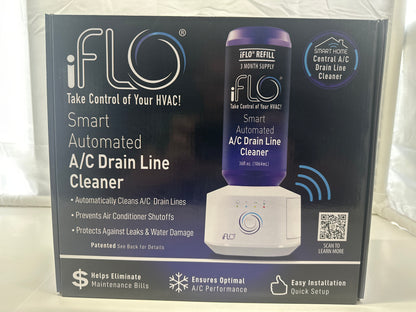 iFLO Smart Automated A/C Drain Line Cleaner System (3-Month Supply)