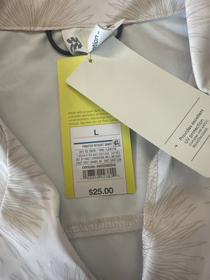 All in Motion™ Printed Resort Button-Up Shirt