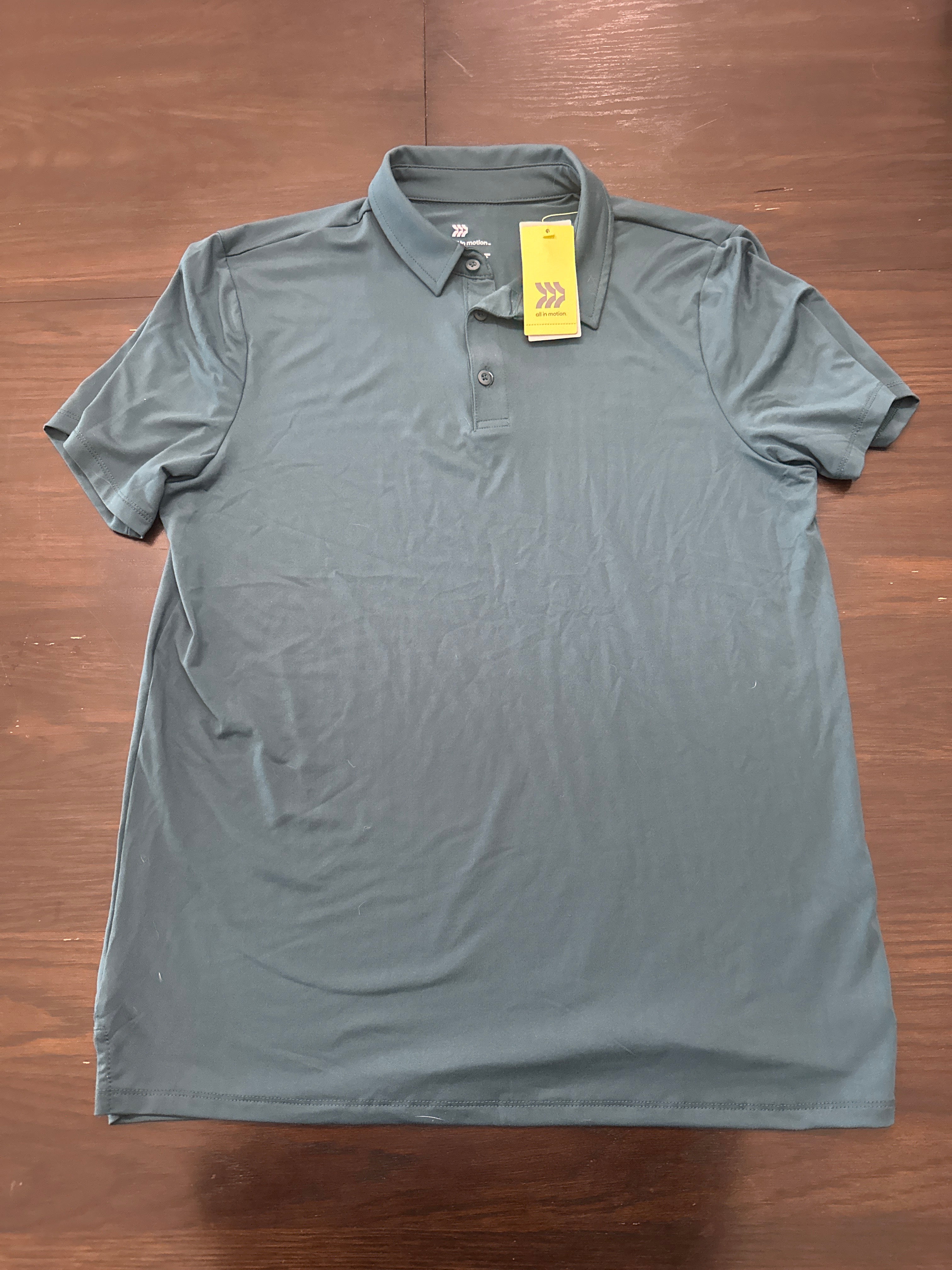 All in Motion Men’s Performance Polo Shirt – Lightweight Athletic Golf Shirt