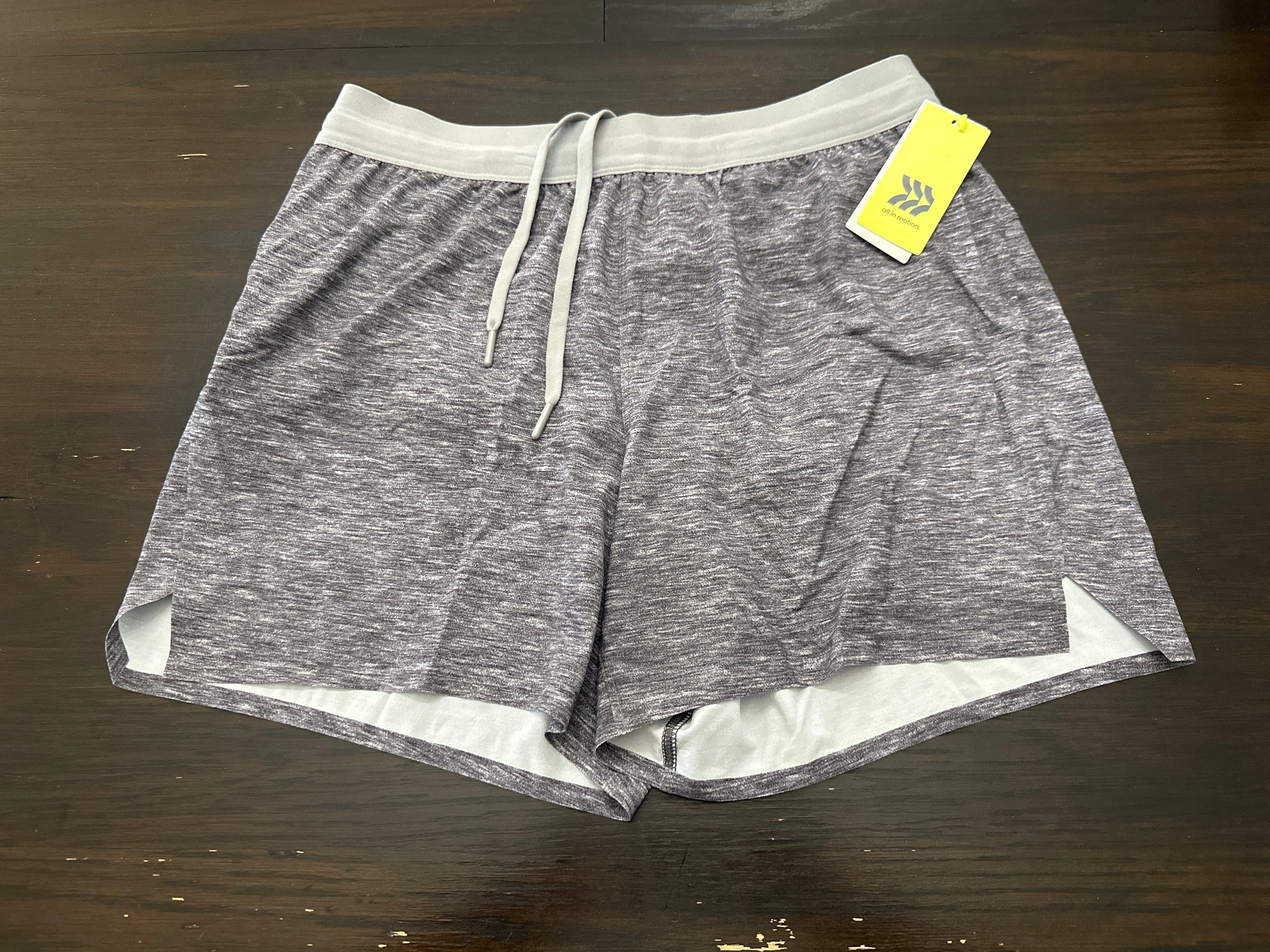 All in Motion Men’s Run Shorts with Built-In Liner & Drawstring Waist
