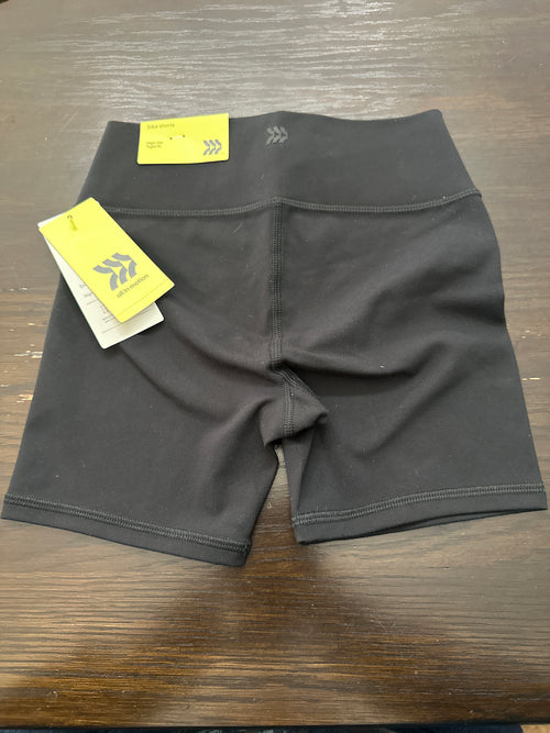 All In Motion Girls Black High Rise Bike Shorts