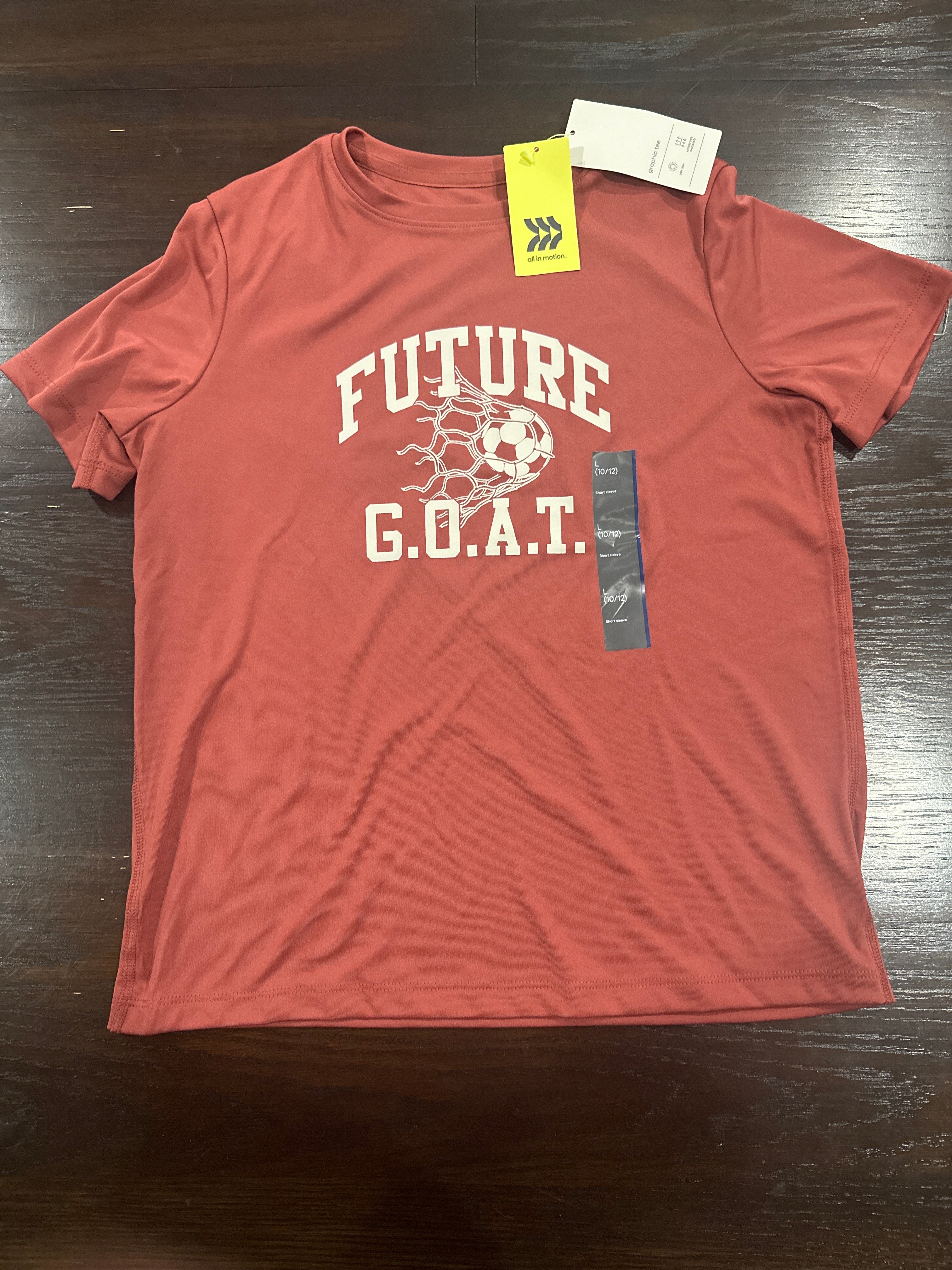 All in Motion Boys “Future G.O.A.T.” Graphic Tee Red