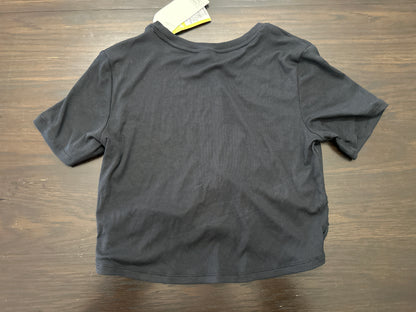 All In Motion Girls Front Twist Ribbed Tee Black