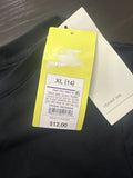 All In Motion Girls Front Twist Ribbed Tee Black