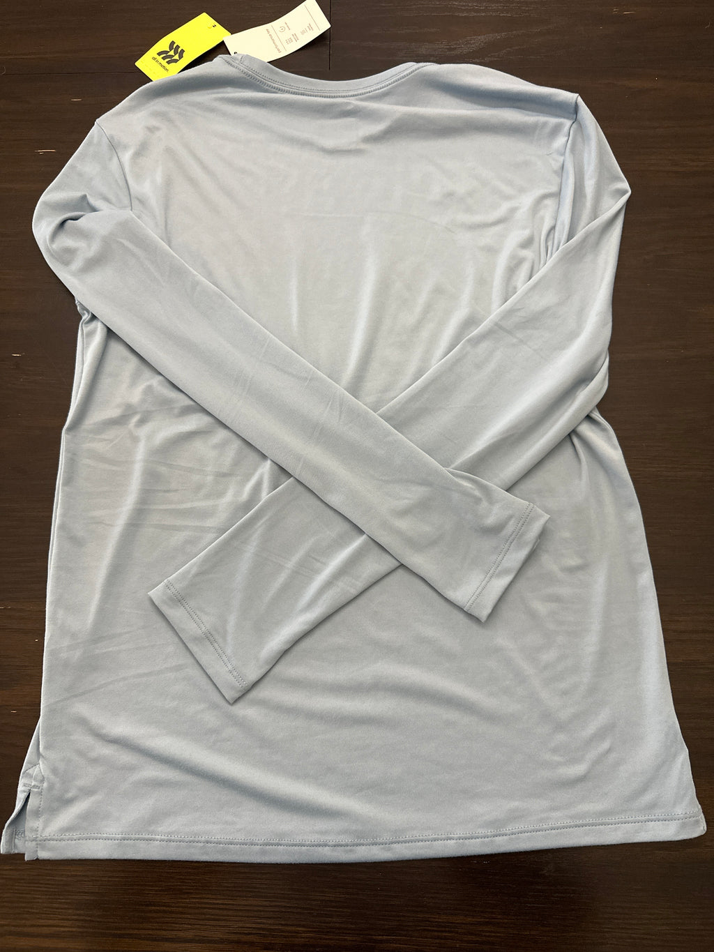 All in Motion Mens Performance Long Sleeve T-Shirt – Light Blue Athletic Top