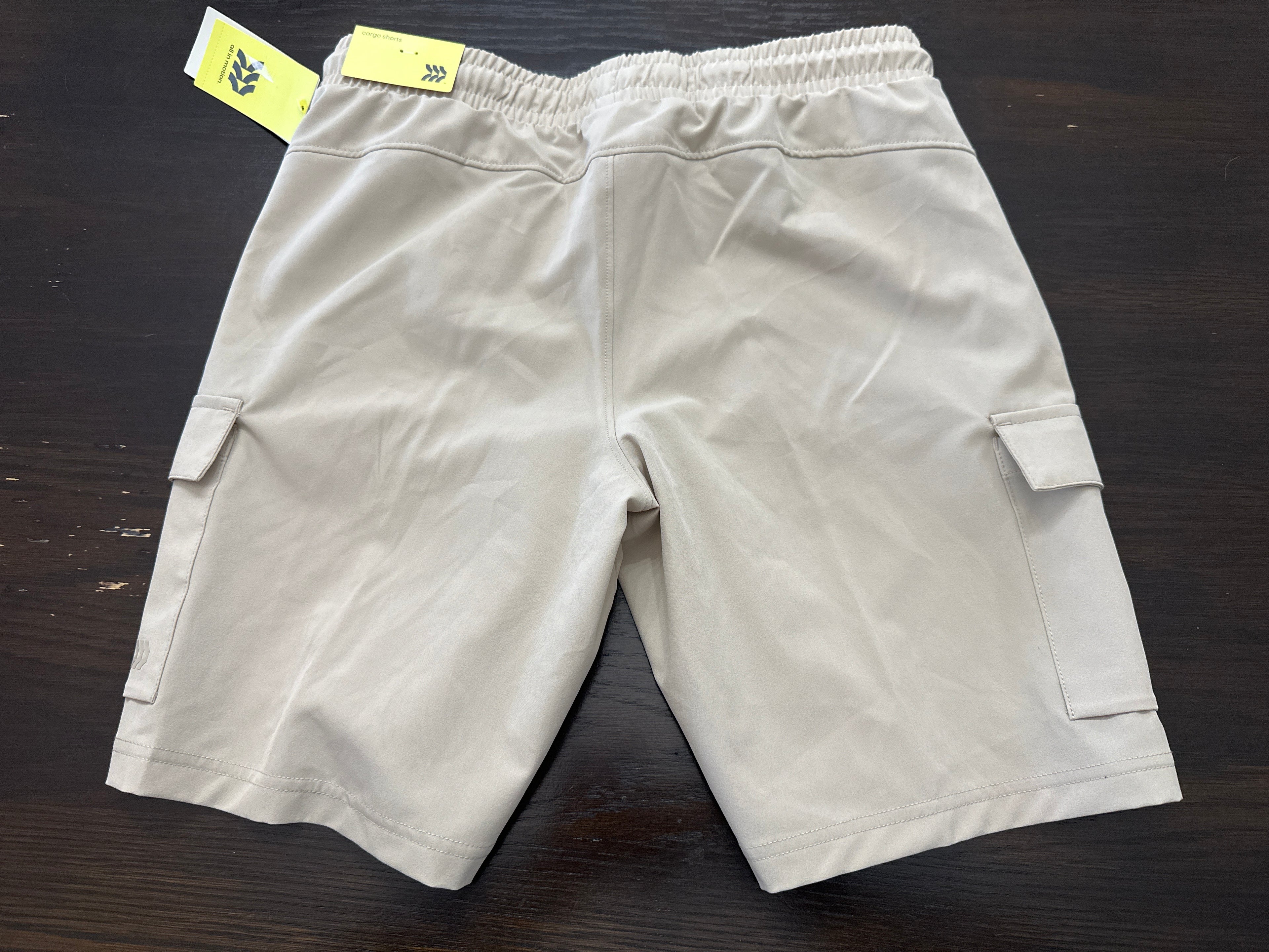 All in Motion Boy's Adventure Cargo Shorts – Beige Athletic Cargo Shorts
