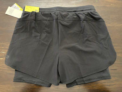 All in Motion Girls 2-in-1 Athletic Shorts Black