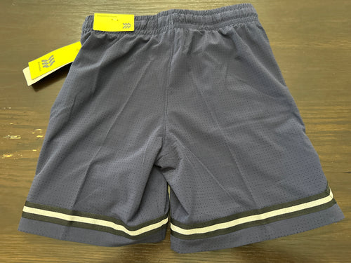 All In Motion Boys Dark Blue Basketball Shorts Mesh Drawstring Athletic
