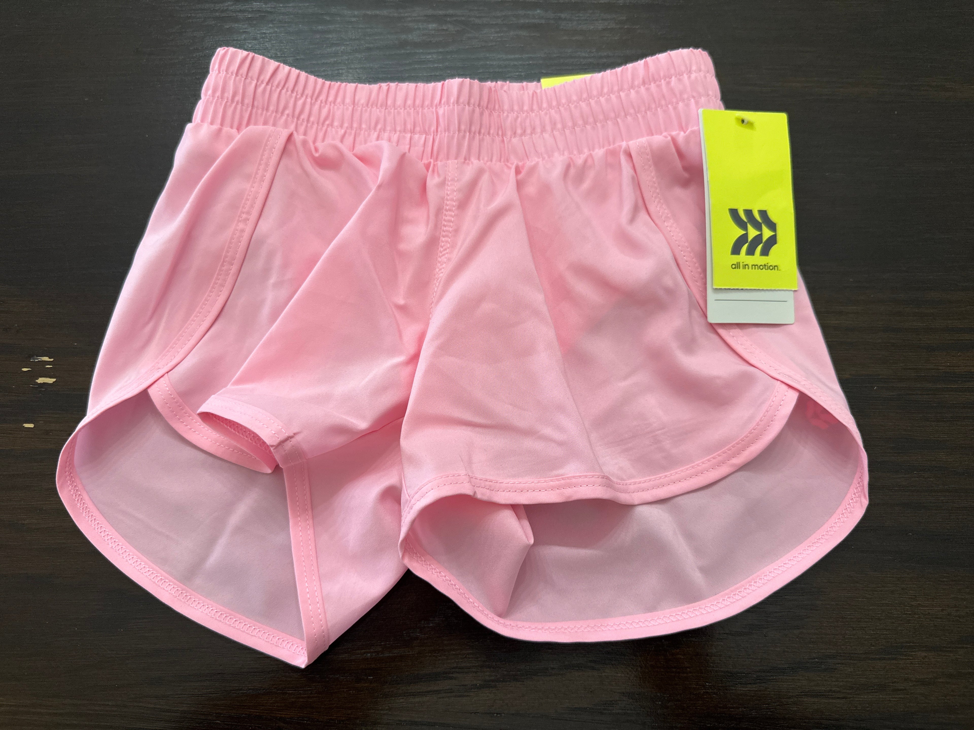 All in Motion Girls Run Shorts – Pink Athletic Running Shorts