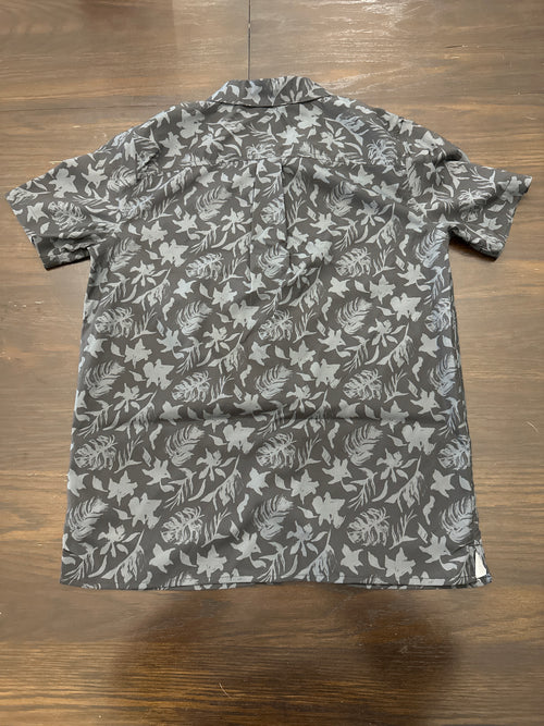 All in Motion Boys Resort Button-Up Shirt – Black Floral Short Sleeve