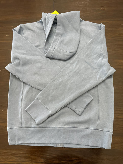 All in Motion Men’s Full-Zip Hoodie – Steel Blue Fleece Sweatshirt