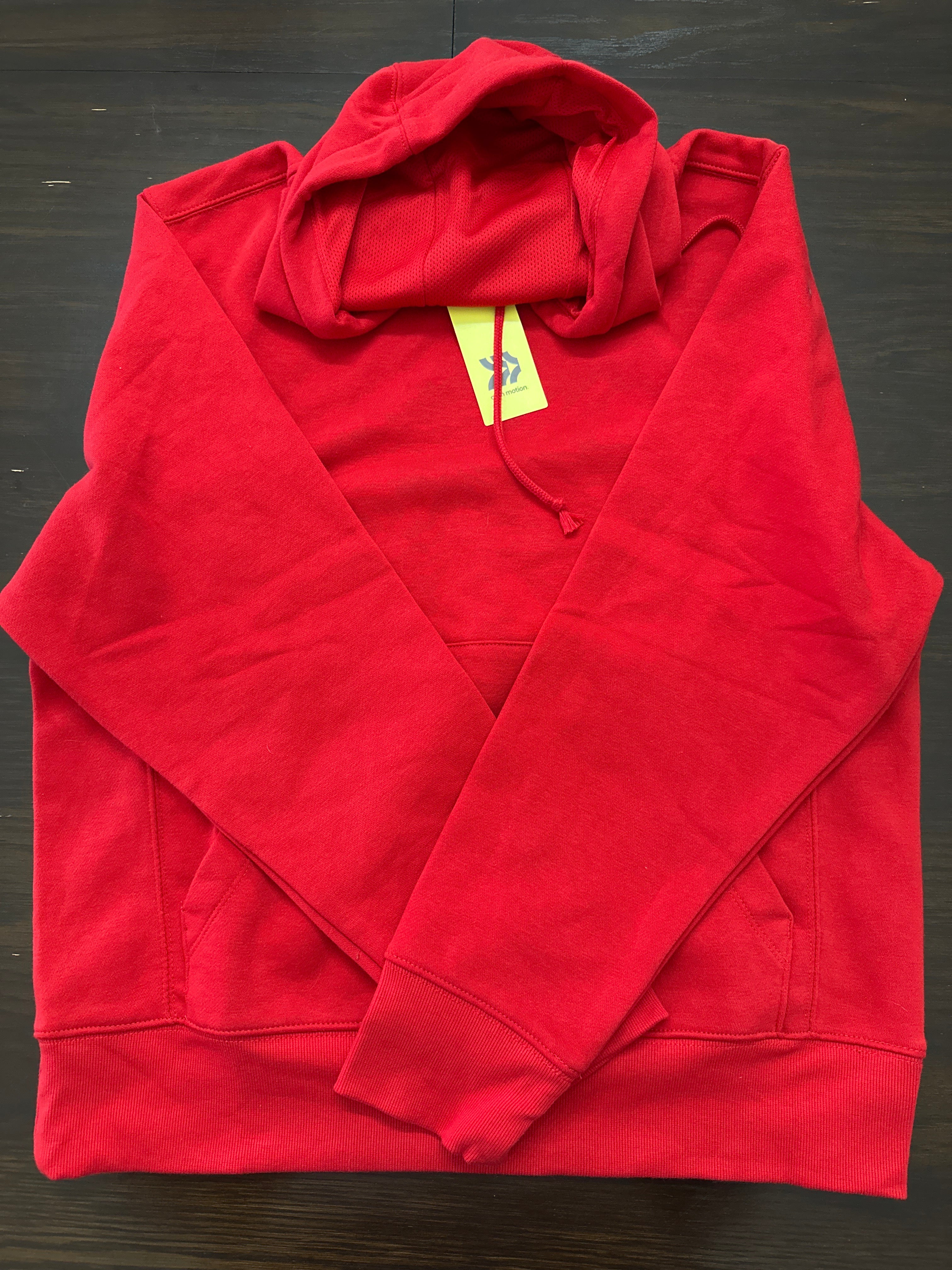 All in Motion Men's Fleece Pullover Hoodie – Red Sweatshirt
