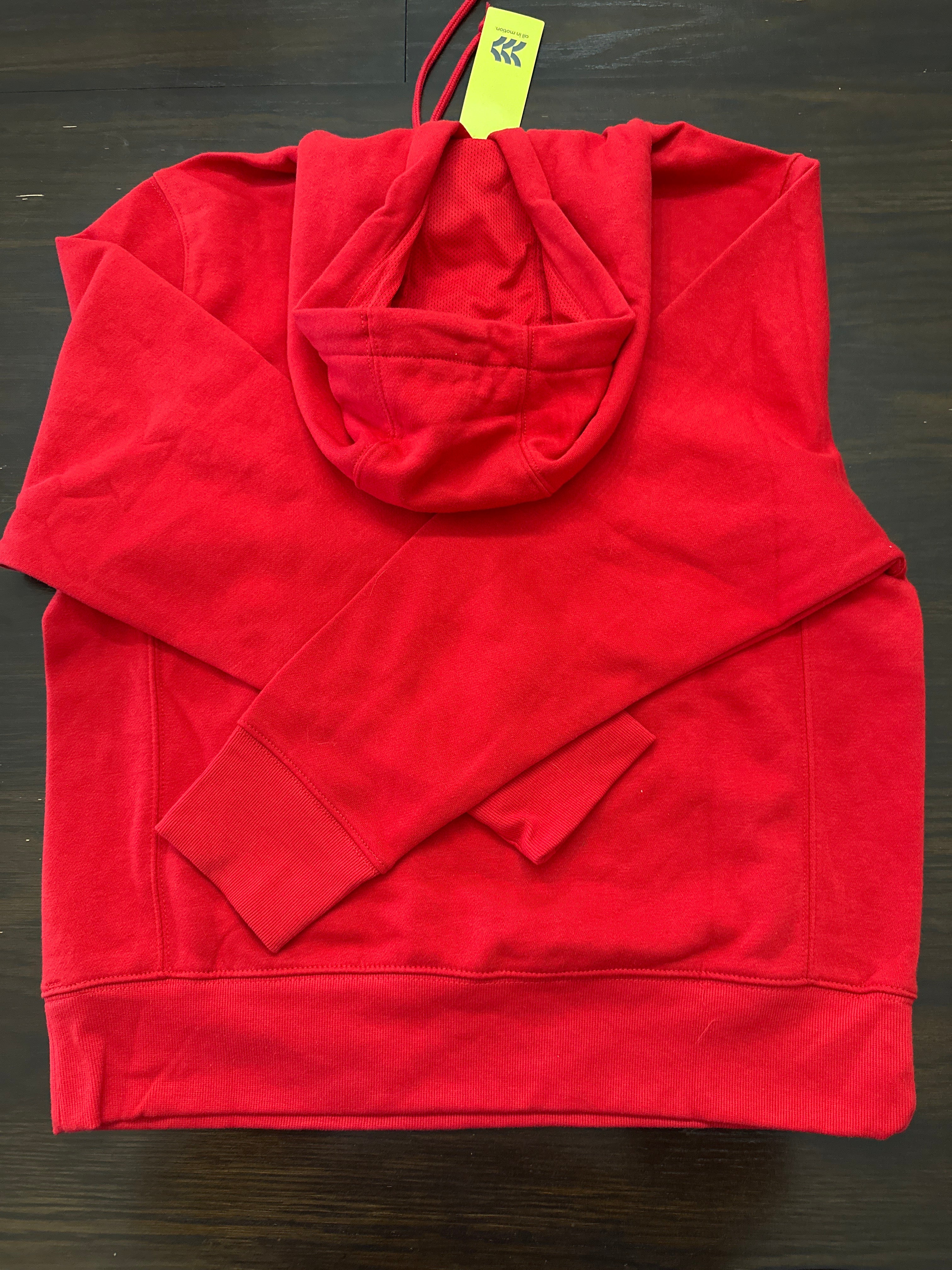 All in Motion Men's Fleece Pullover Hoodie – Red Sweatshirt