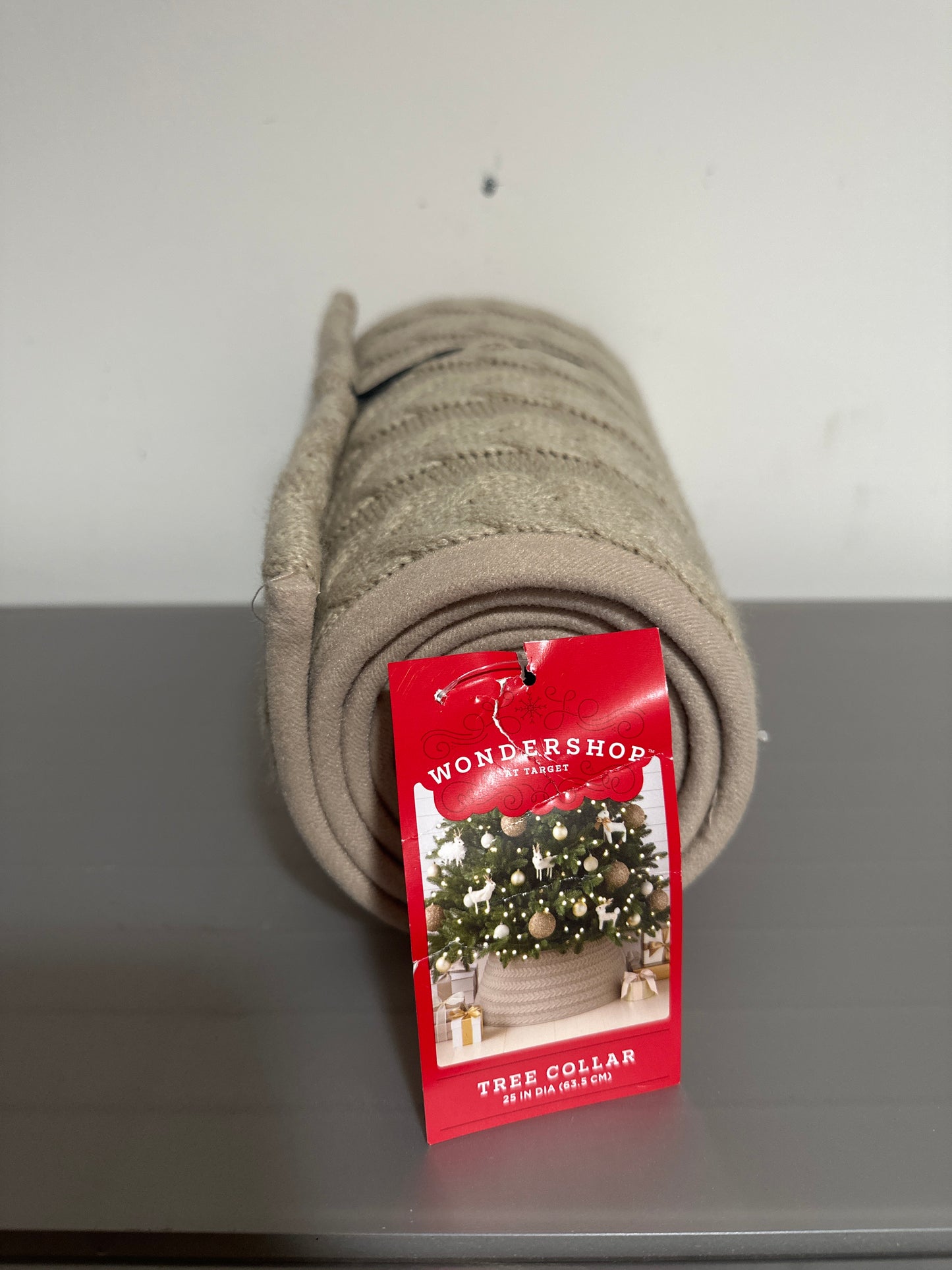 Wondershop Knit Christmas Tree Collar 25” Stand Cover Cozy Holiday Decor