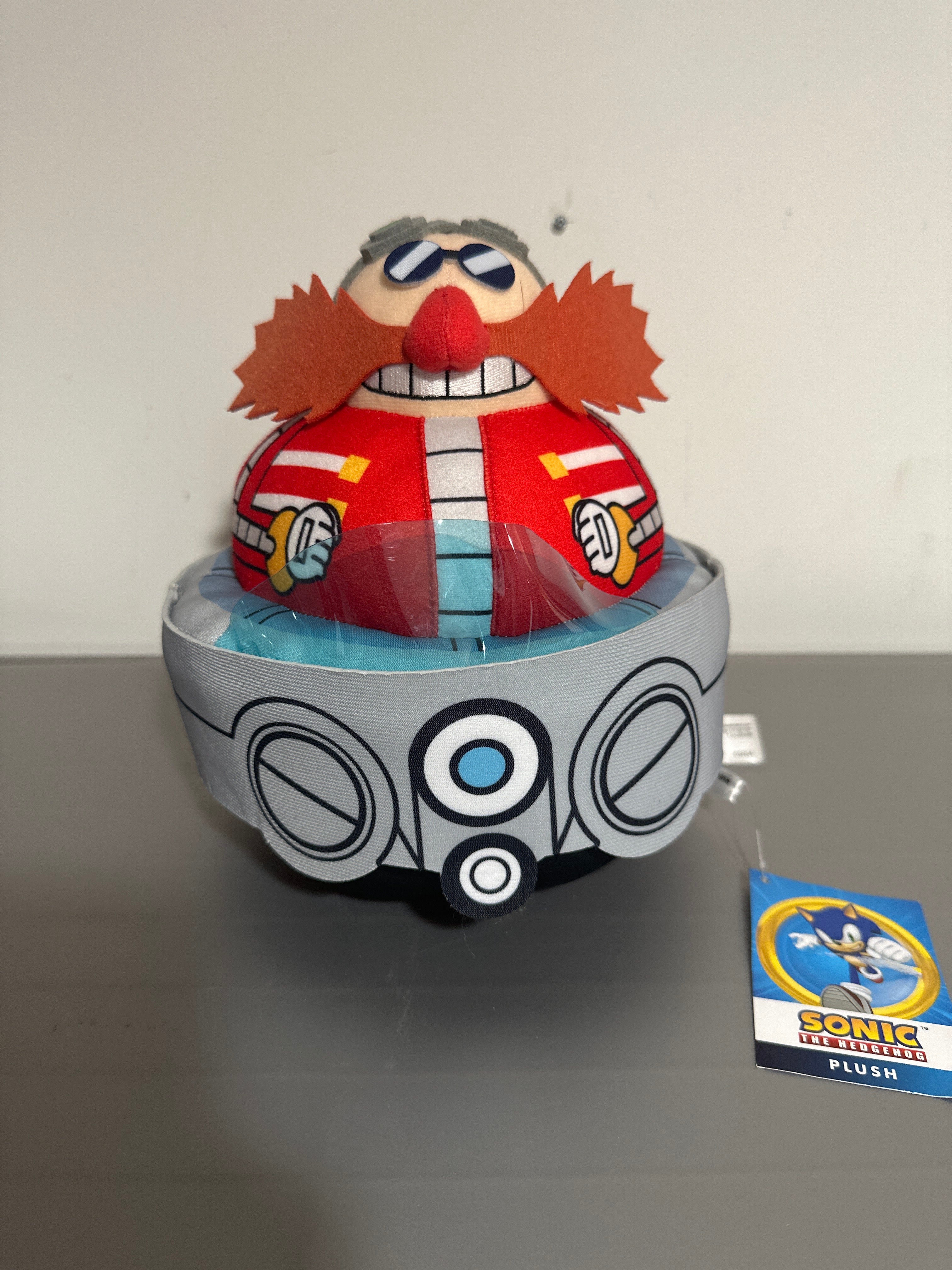 Sonic the Hedgehog Dr. Eggman Egg Mobile Plush Official Licensed