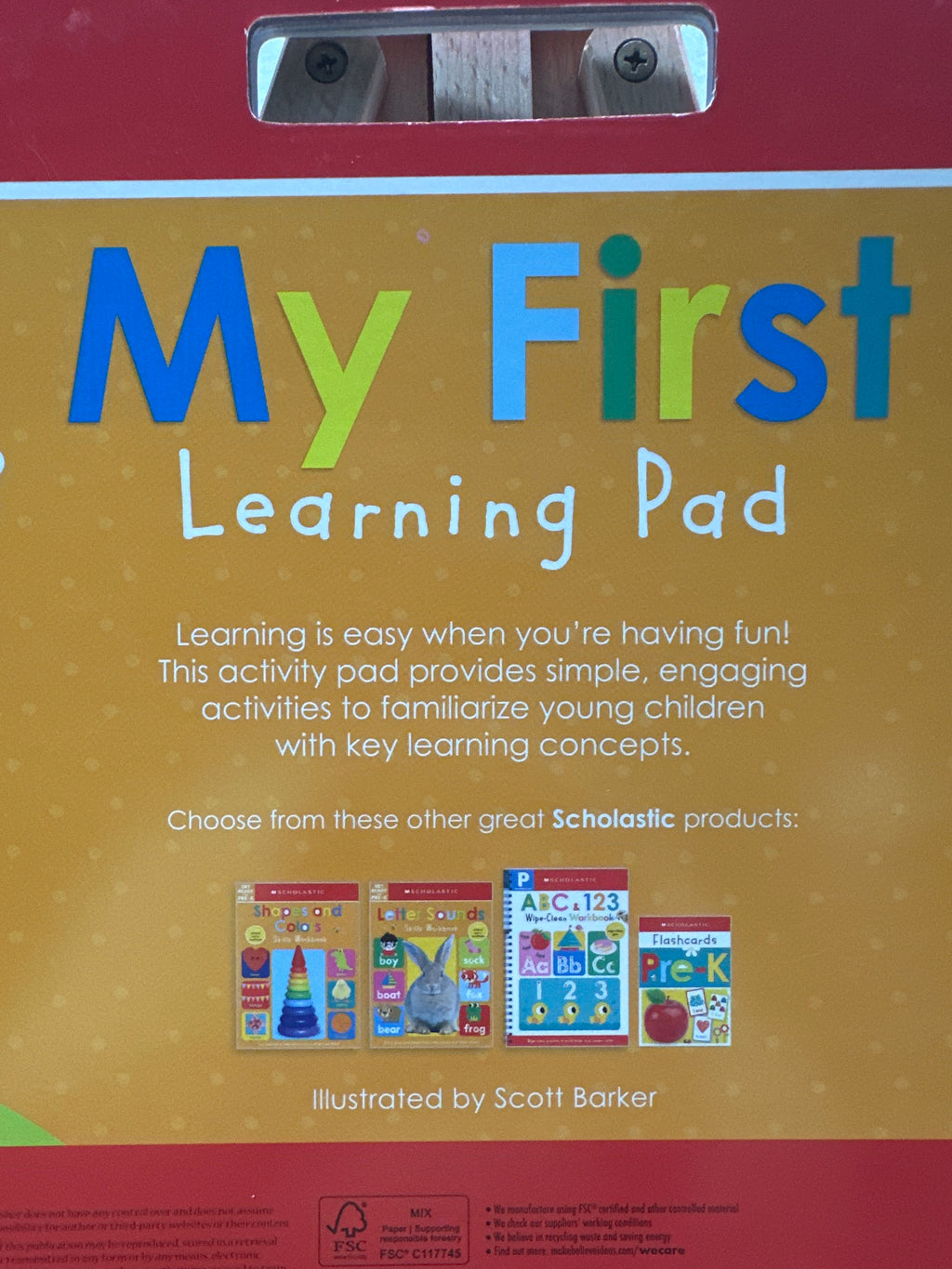 Scholastic Get Ready for Pre-K My First Learning Pad