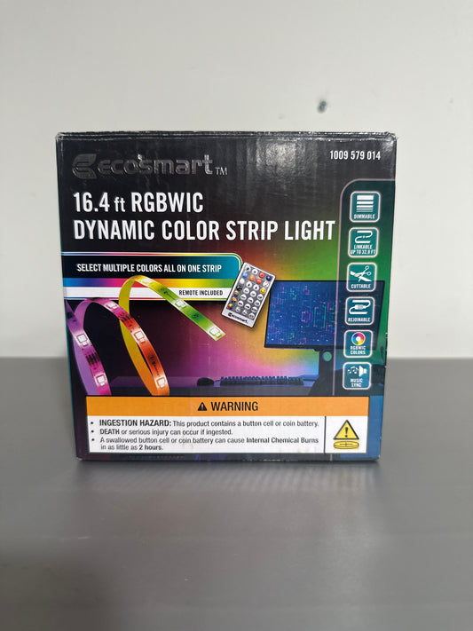 EcoSmart 16.4 ft RGBWIC Dynamic Color Strip Light