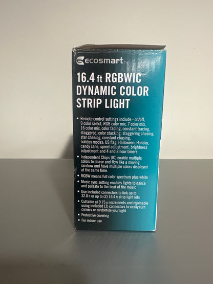 EcoSmart 16.4 ft RGBWIC Dynamic Color Strip Light