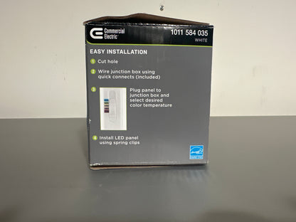 Commercial Electric 3" Canless LED Recessed Light – Selectable Lumens, Dimmable, Wet Rated