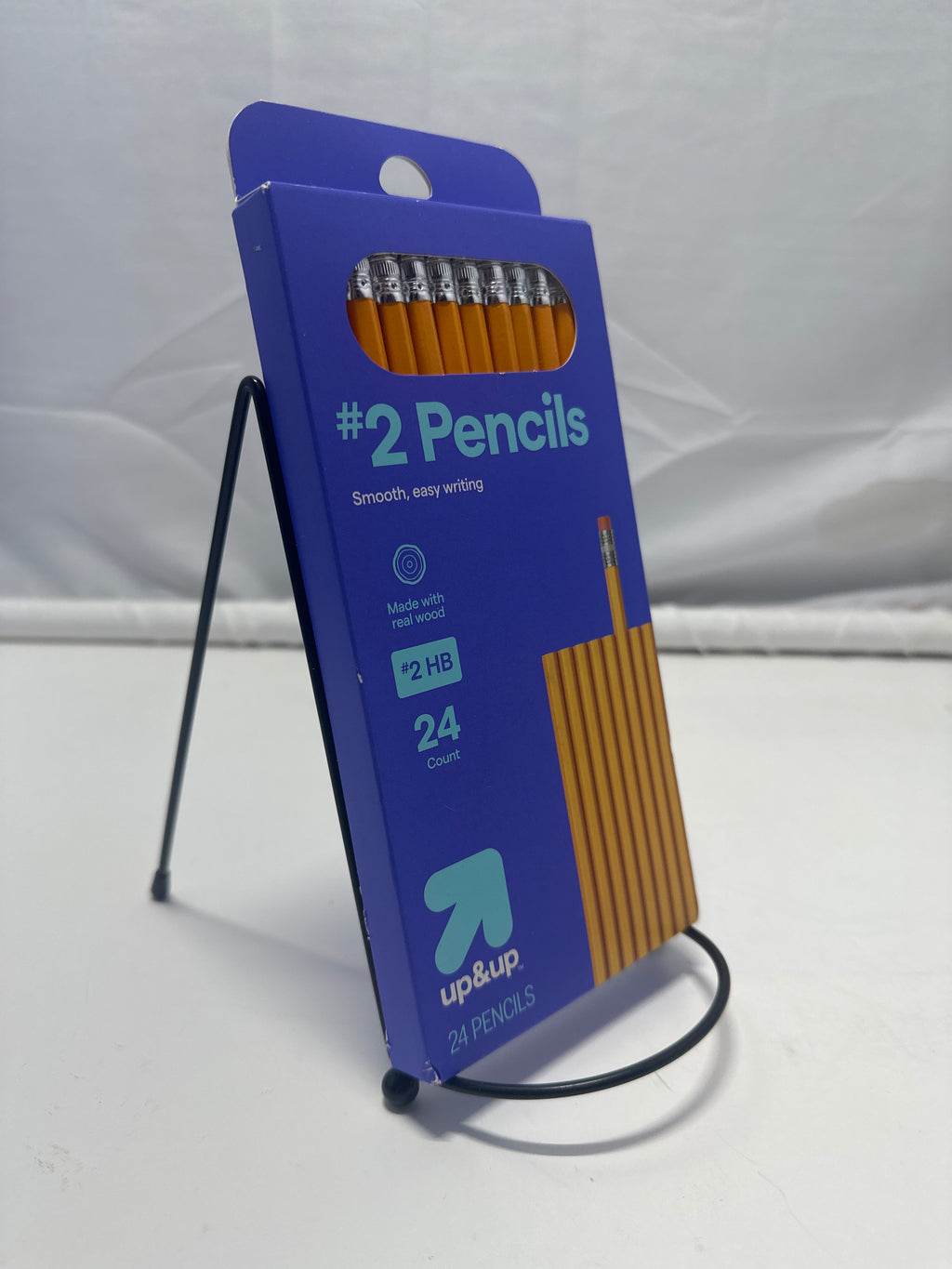 up&up #2 HB Wooden Pencils 24 Pack School Writing Pencils with Erasers