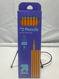 up & up #2 HB Pencils 8 Pack Wooden School Writing Pencils with Erasers