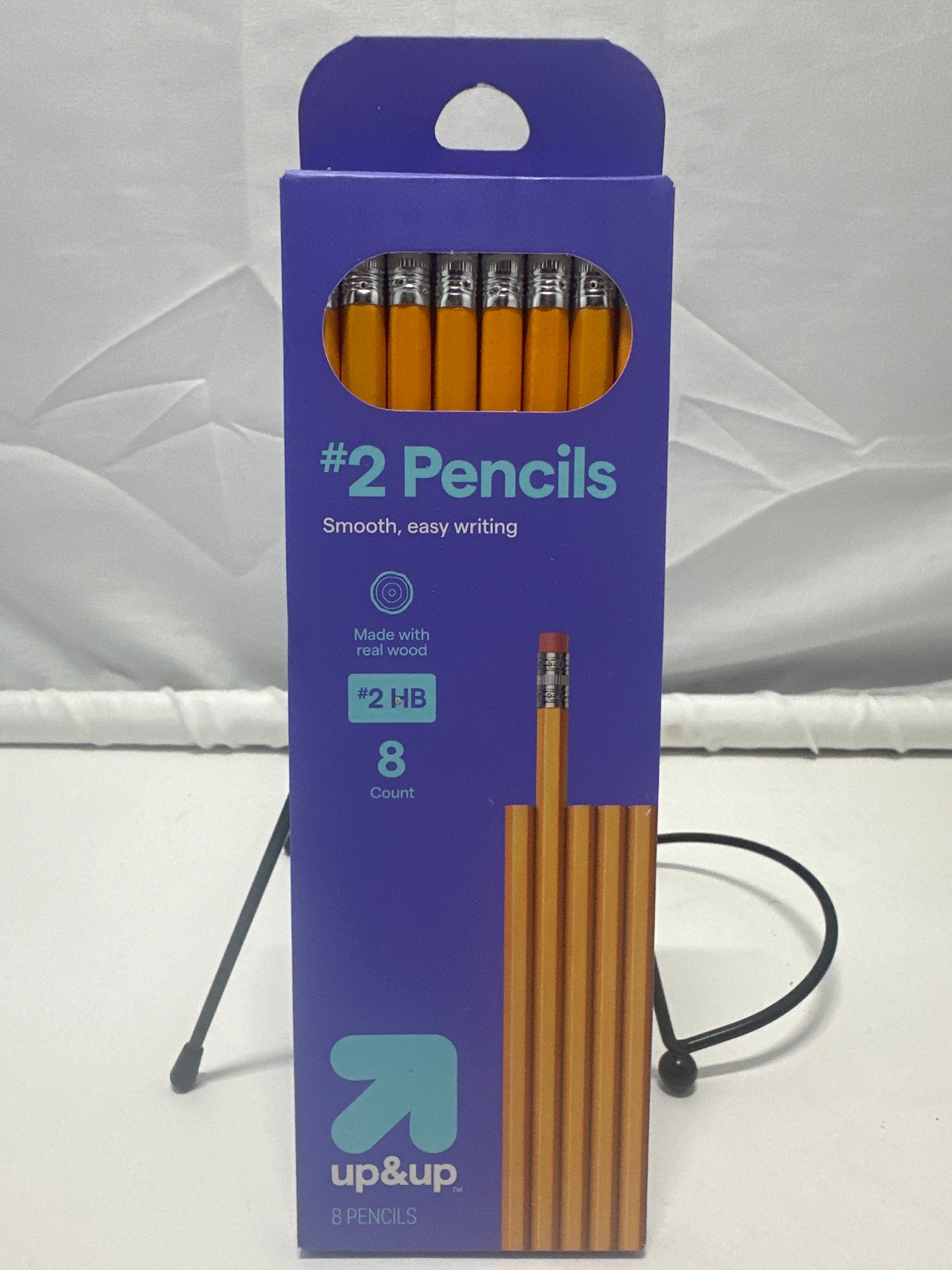 up & up #2 HB Pencils 8 Pack Wooden School Writing Pencils with Erasers