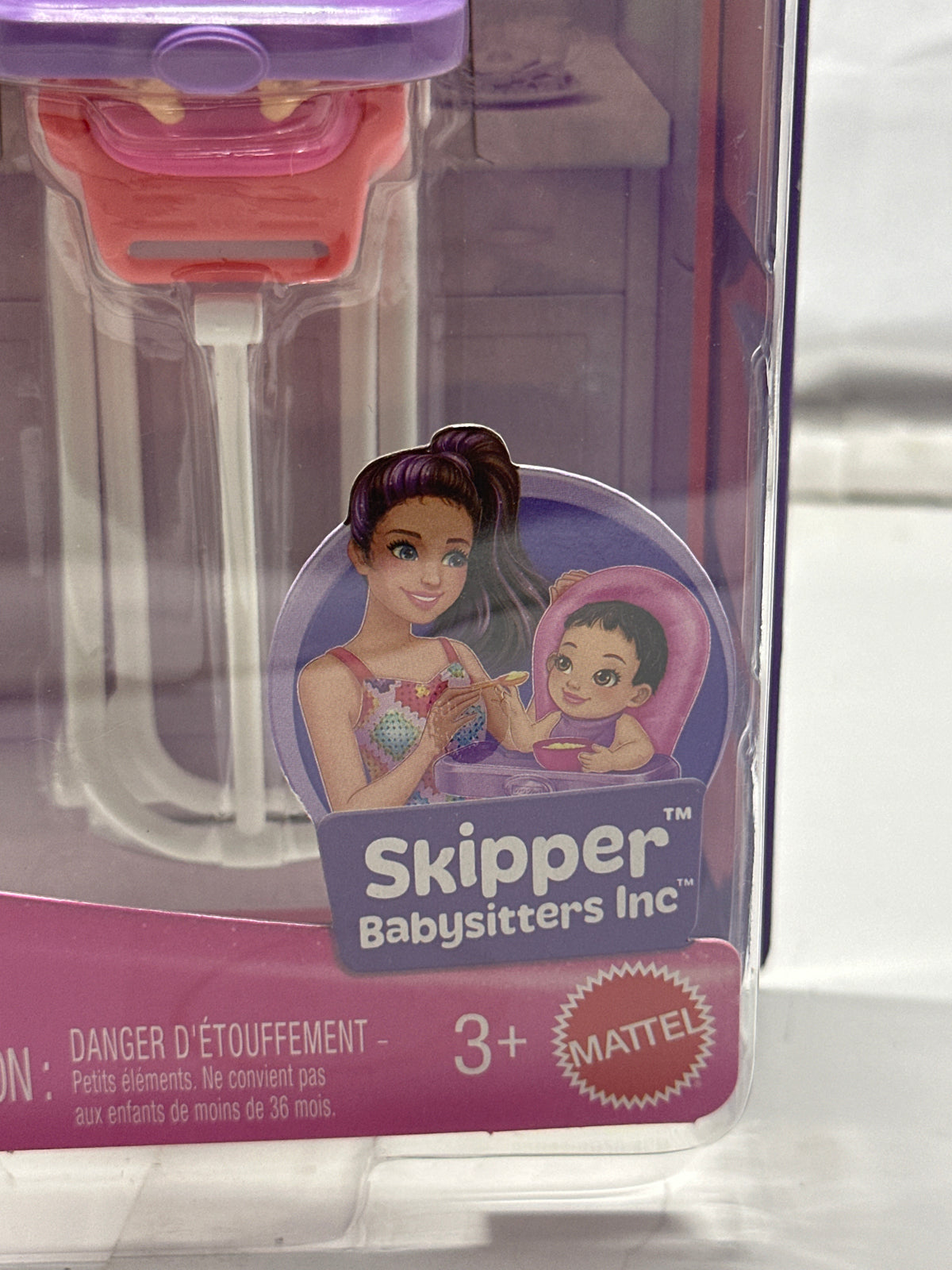 Barbie Skipper Babysitters Inc High Chair Playset, new in original packaging