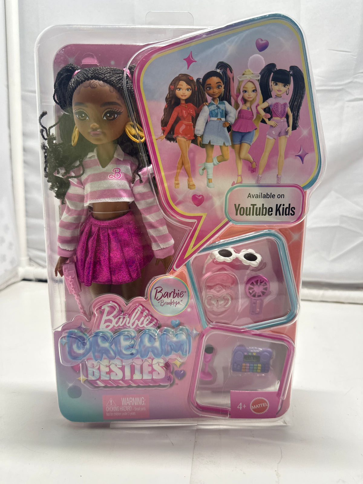 Barbie Dream Besties Brooklyn doll with dance accessories, new