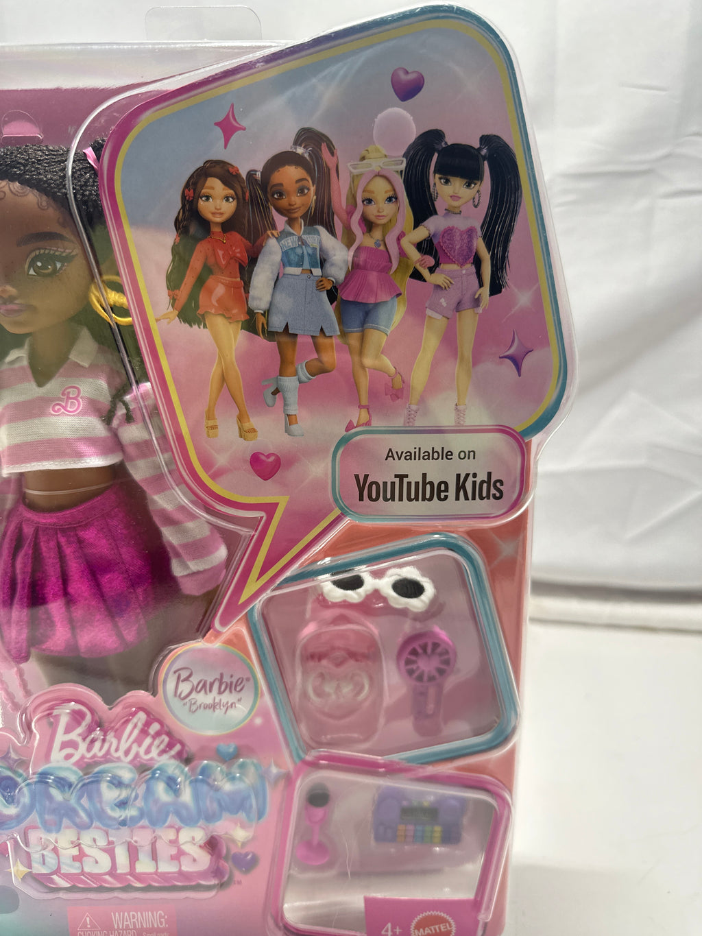 Barbie Dream Besties Brooklyn doll with dance accessories, new