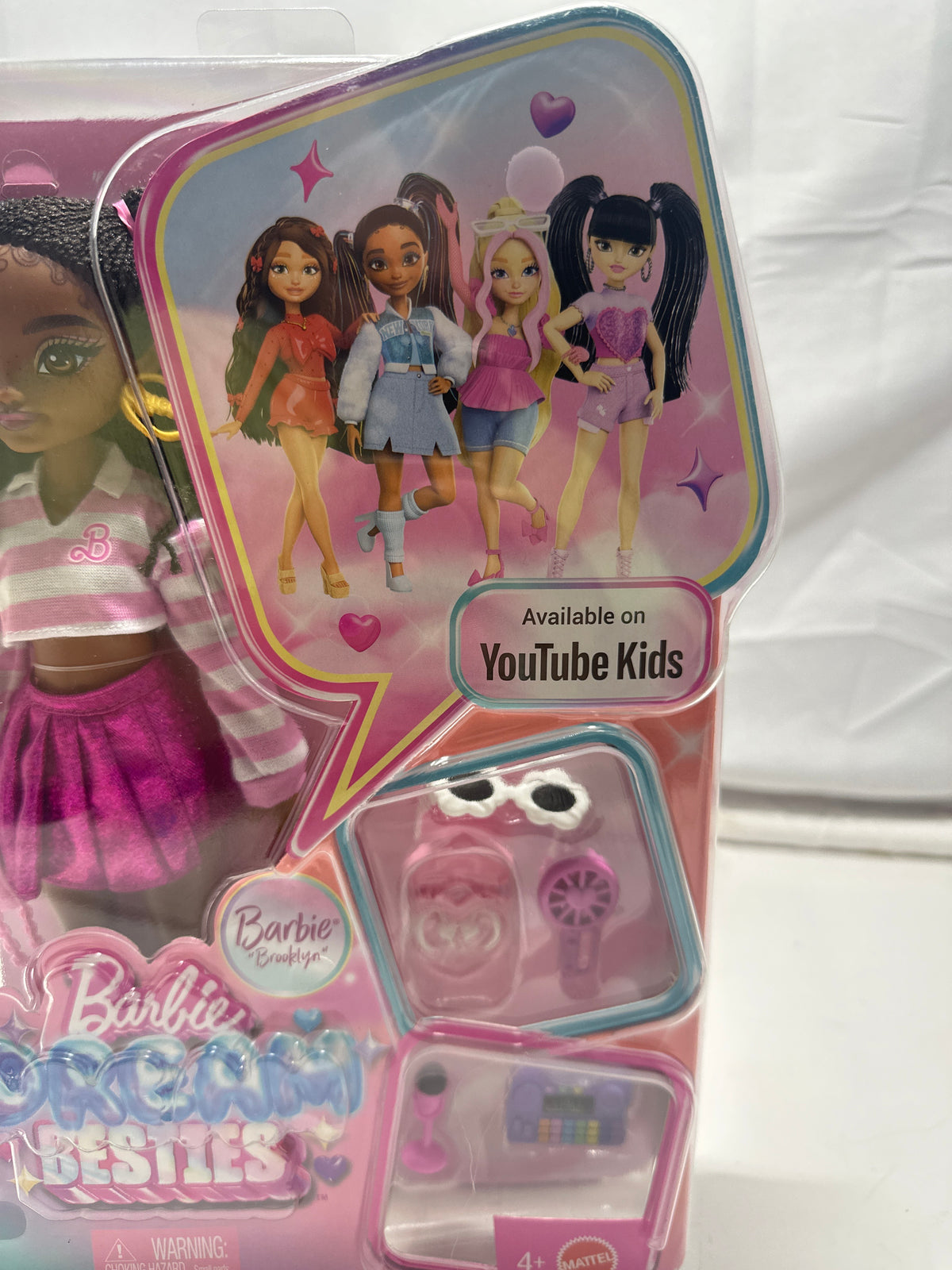 Barbie Dream Besties Brooklyn doll with dance accessories, new