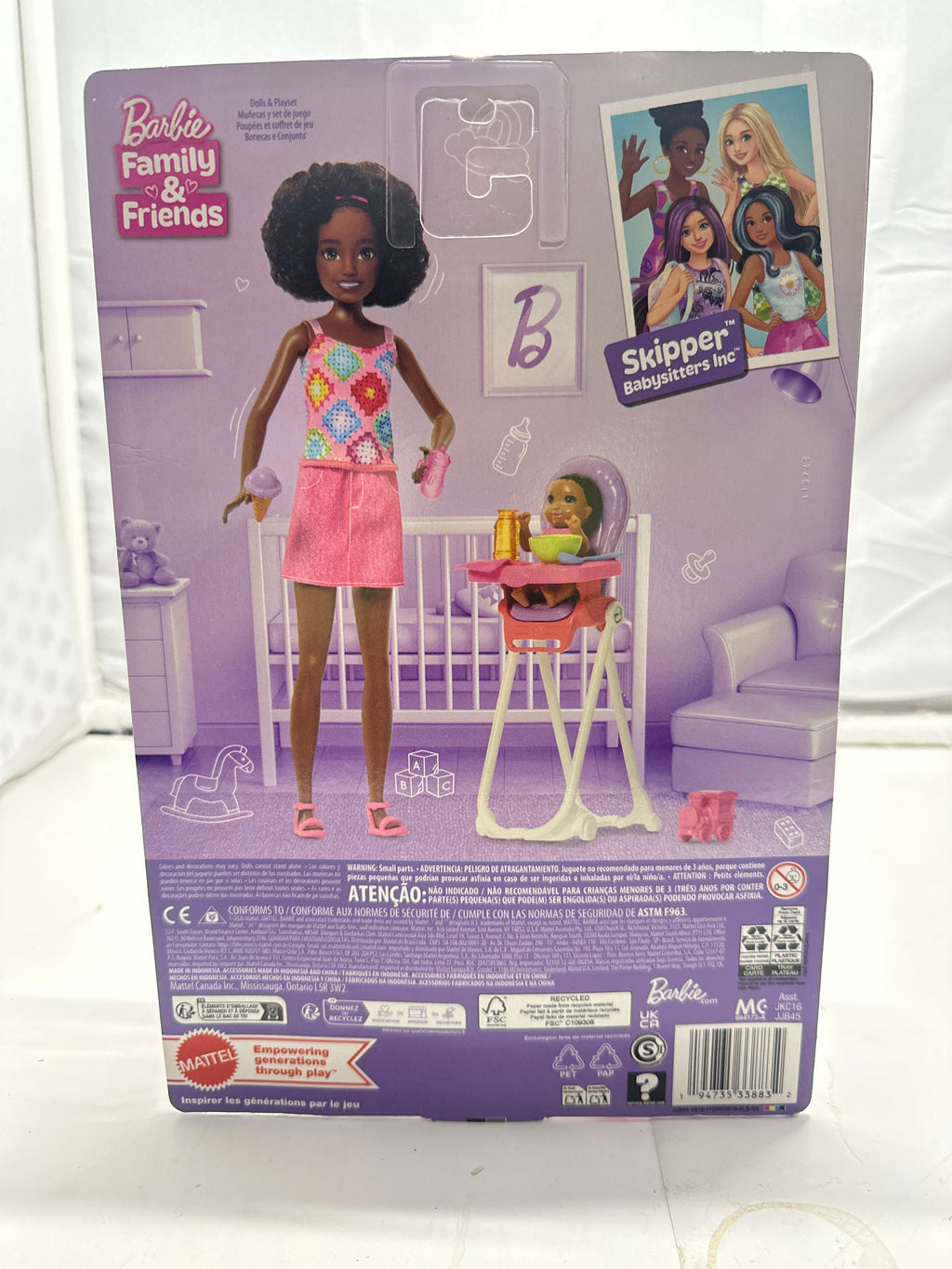 Barbie Skipper Babysitters Inc high chair playset view 5