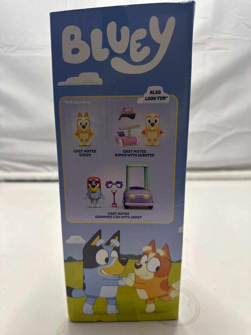 Bluey Chat Mates talking Bluey figure in damaged original packaging