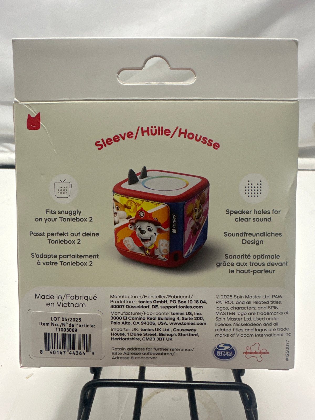 Tonies Toniebox 2 PAW Patrol sleeve, new in original packaging