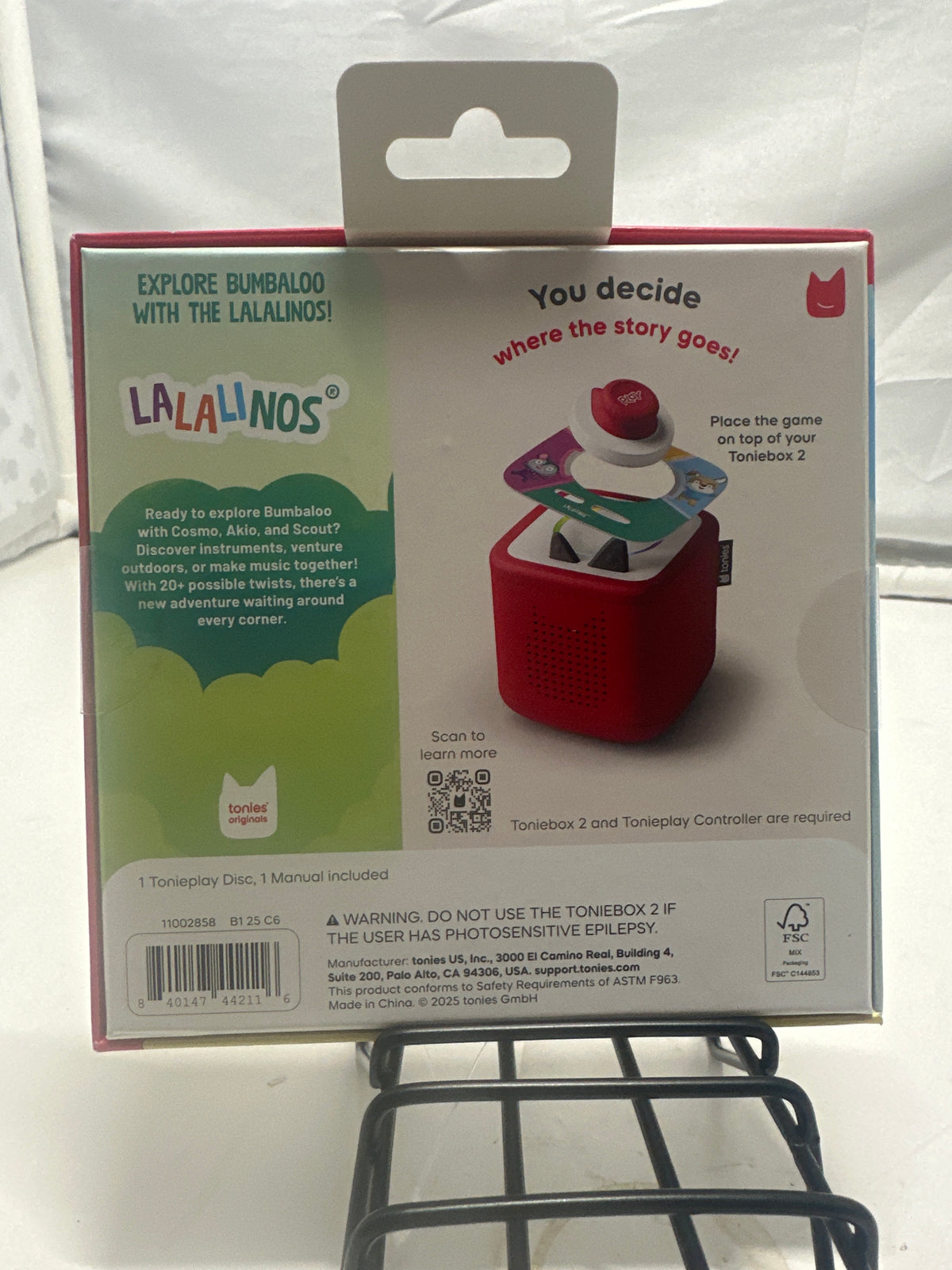 Tonies Tonieplay Lalalinos Your Day in Bumbaloo game, new in box