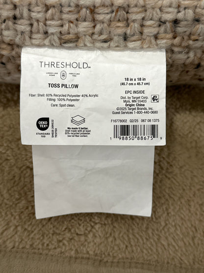 Threshold™ Square Marled Knit Pillow