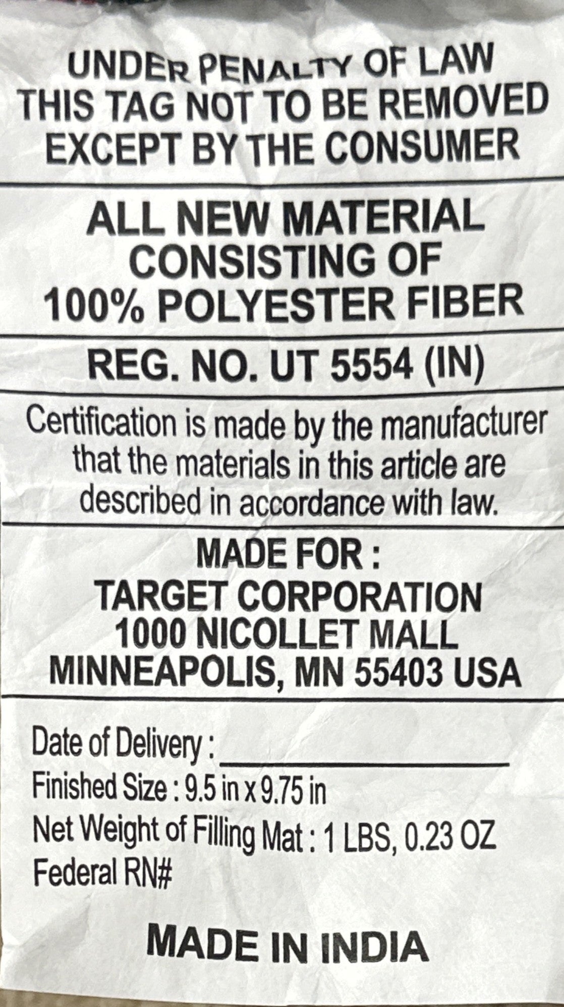 Threshold Shaped Pumpkin Pillow