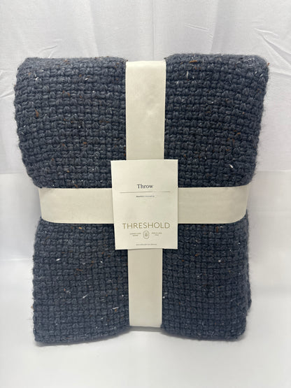 Threshold Textured Knit Throw Blanket