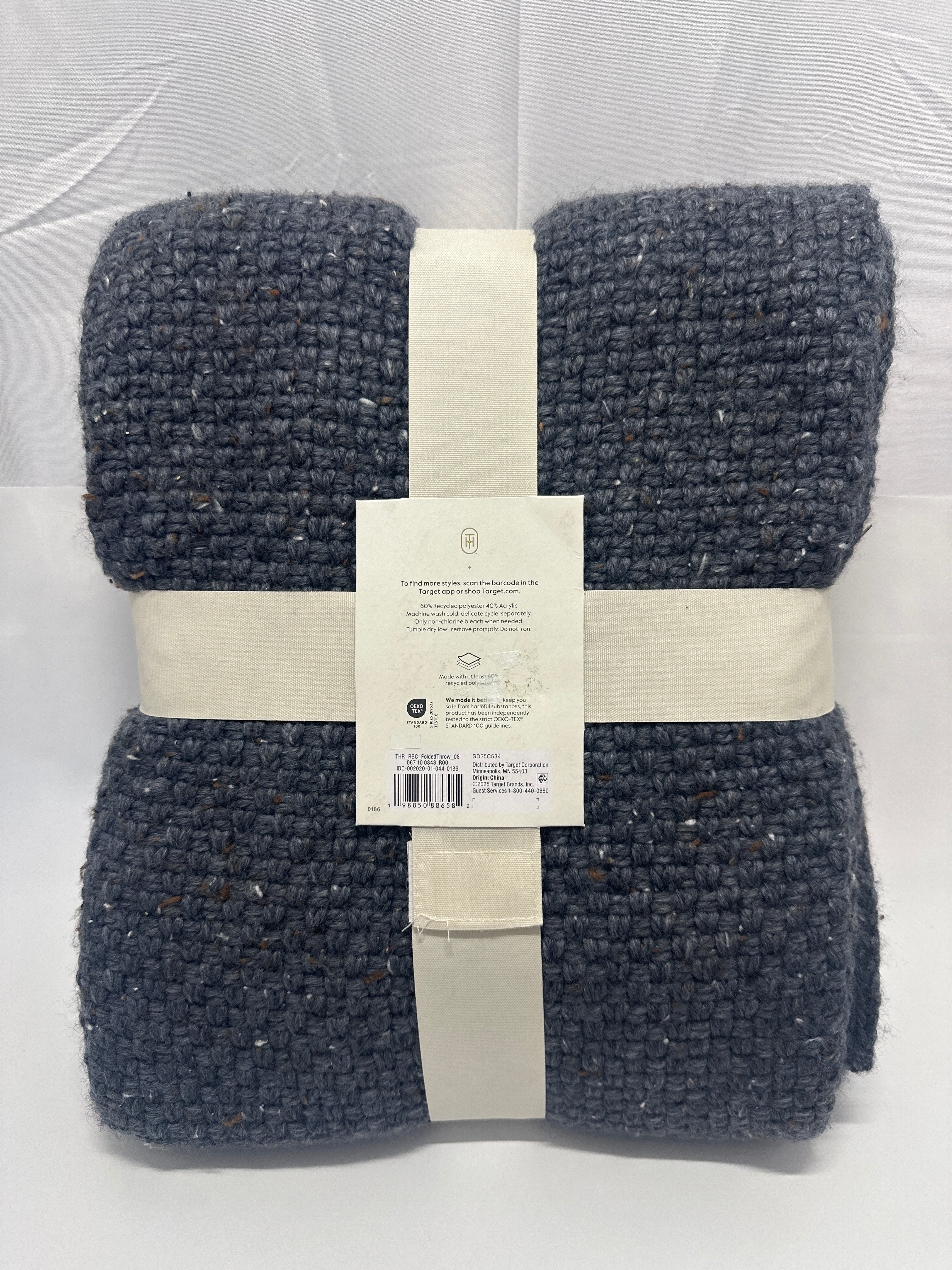 Threshold Textured Knit Throw Blanket