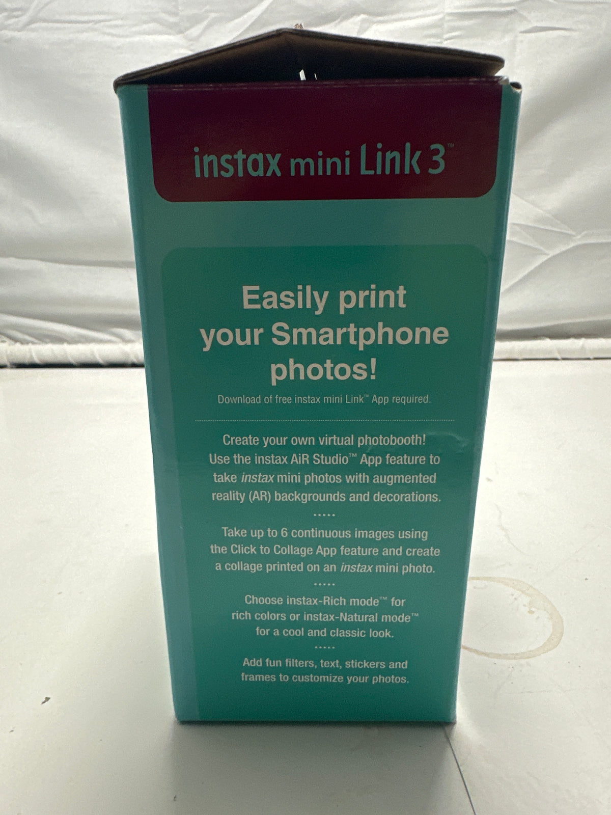 Fujifilm Instax Mini Link 3 Sage Green Smartphone Printer Bundle