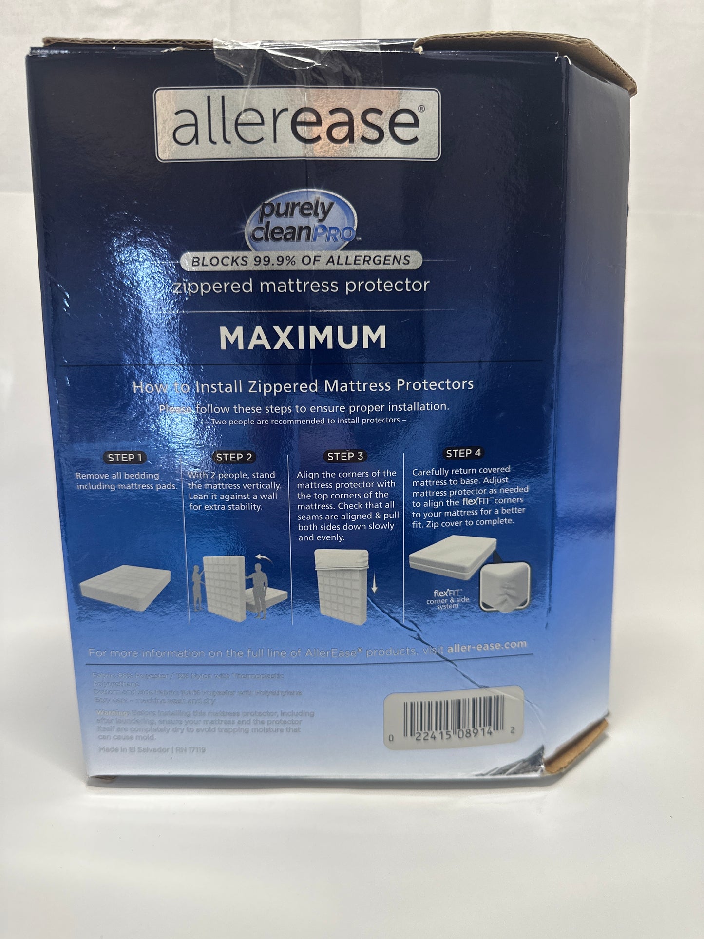 AllerEase Purely Clean Pro Maximum Zippered Mattress Protector