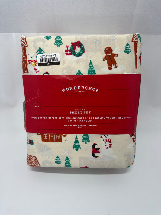 Wondershop™ Cotton Sheet Set – Holiday Print