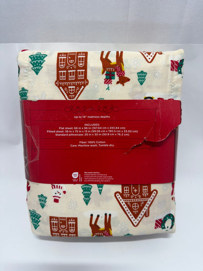 Wondershop™ Cotton Sheet Set – Holiday Print