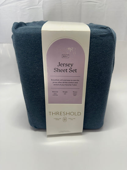 Threshold™ Jersey Sheet Set – Ultra-Soft Cotton Knit Bedding