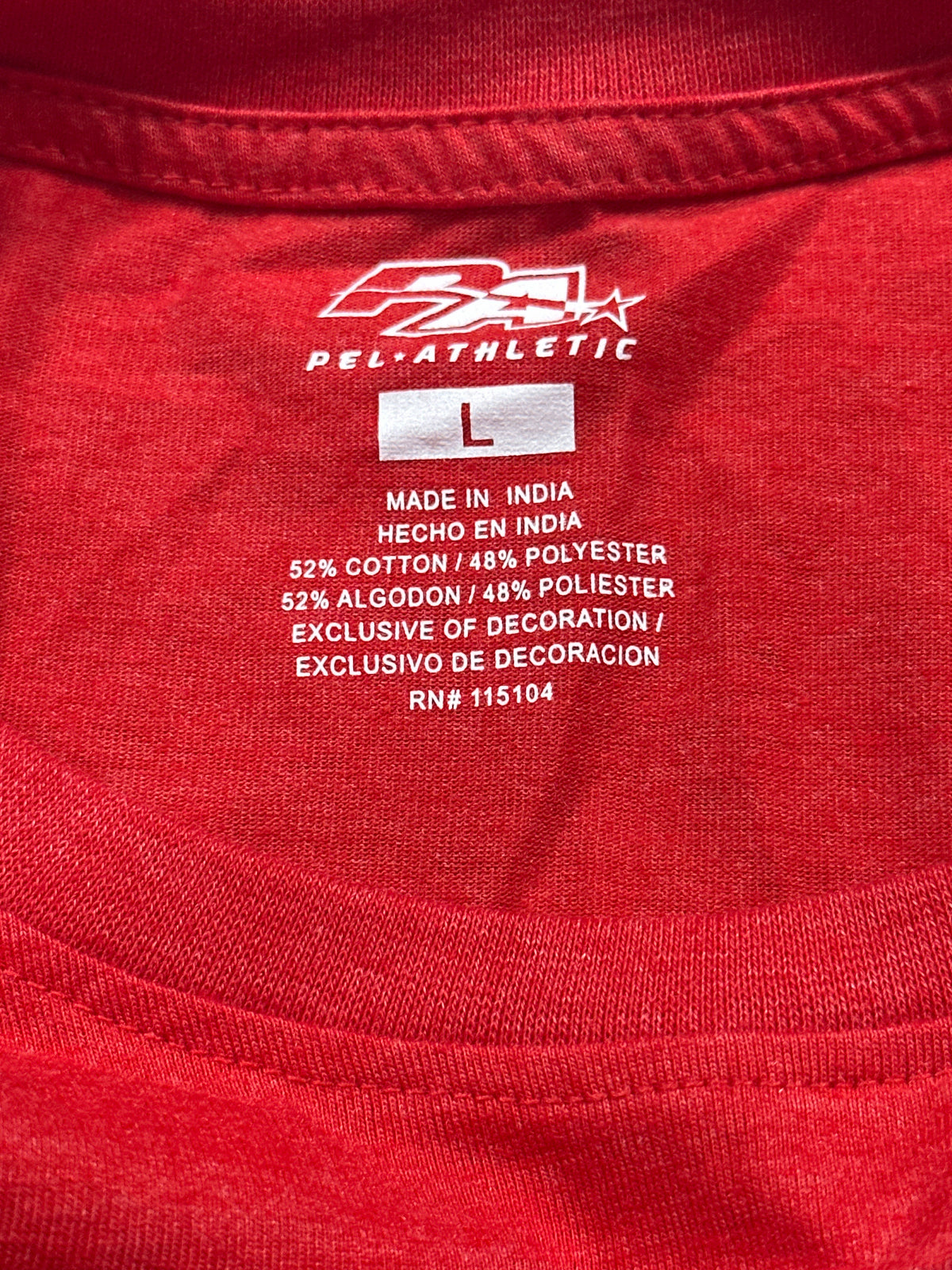 Spanish Fort Toros Red Performance T Shirt Size L