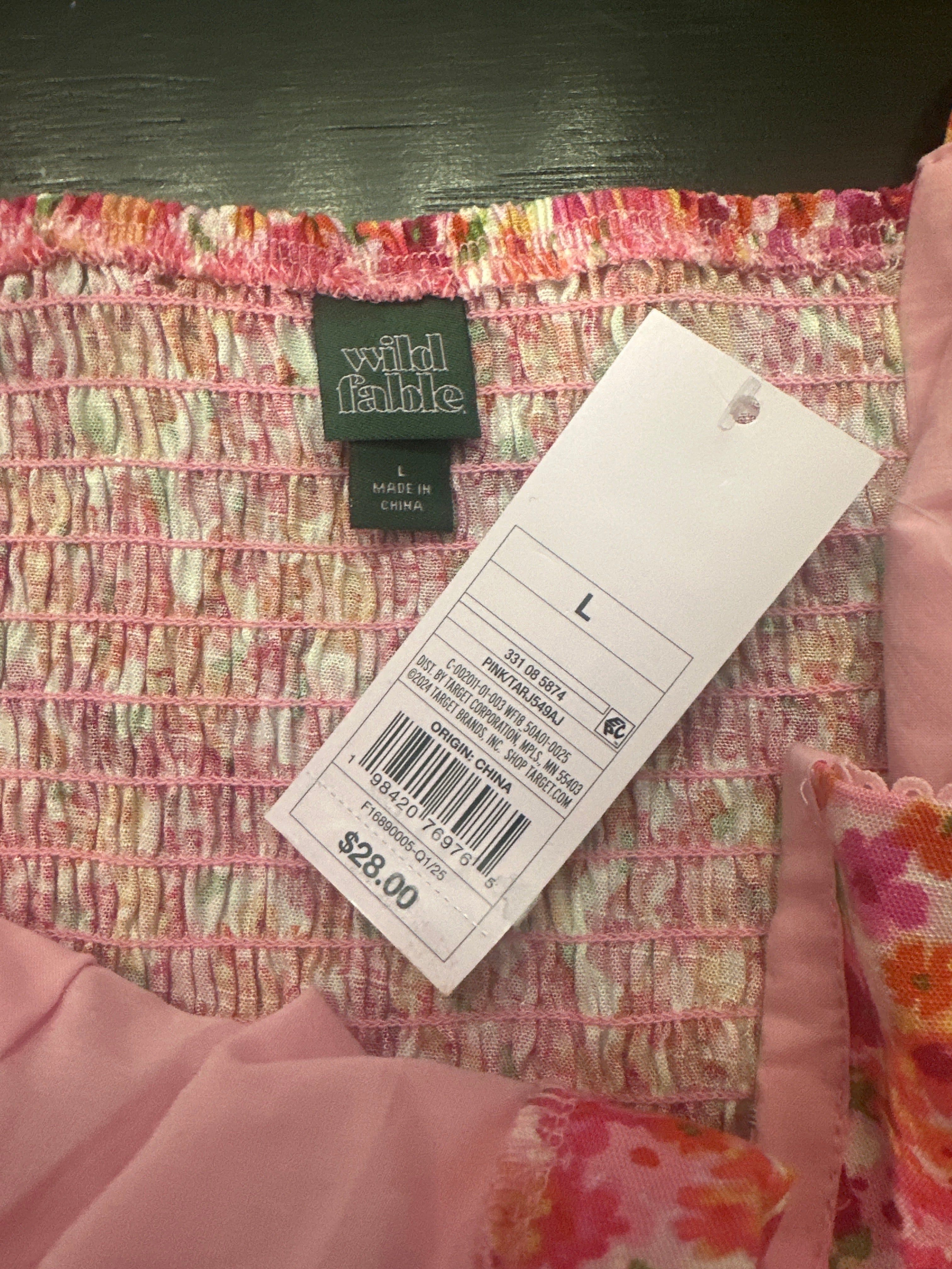 Women’s Hook and Eye Romper Pink Floral