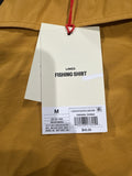 Woolrich Men's Lined Fishing Shirt Long Sleeve Button Up Gold