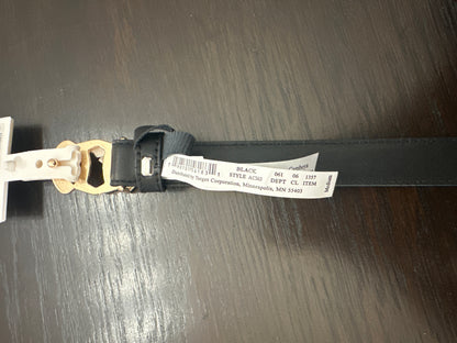 A New Day Women’s Black Belt with Gold Tone Buckle