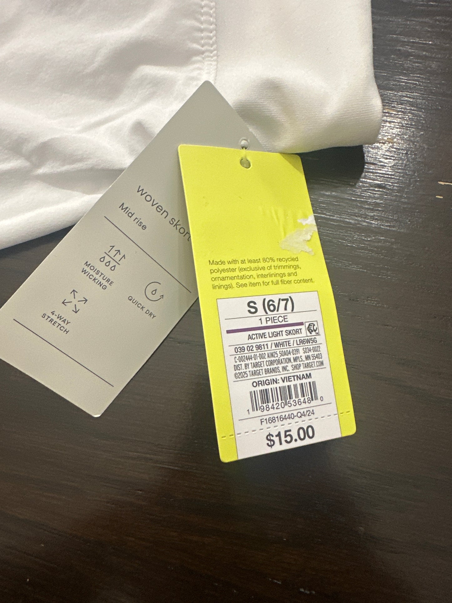 All in Motion™ Girls Woven Skort Mid Rise Regular Fit