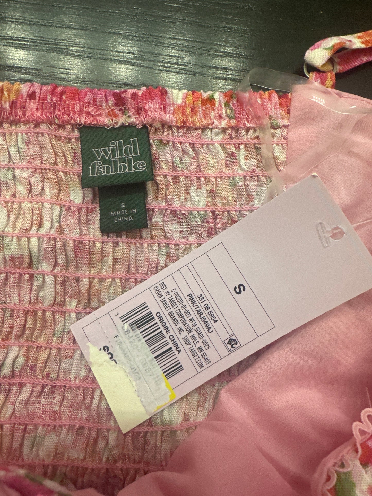 Women’s Hook and Eye Romper Pink Floral